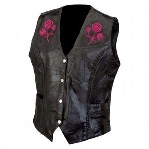 Live Rock Rock Leather Vest